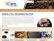 Tablet Screenshot of powdertechnologyinc.com
